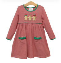 Santa's Sweet Helpers Ruffle Pocket Dress