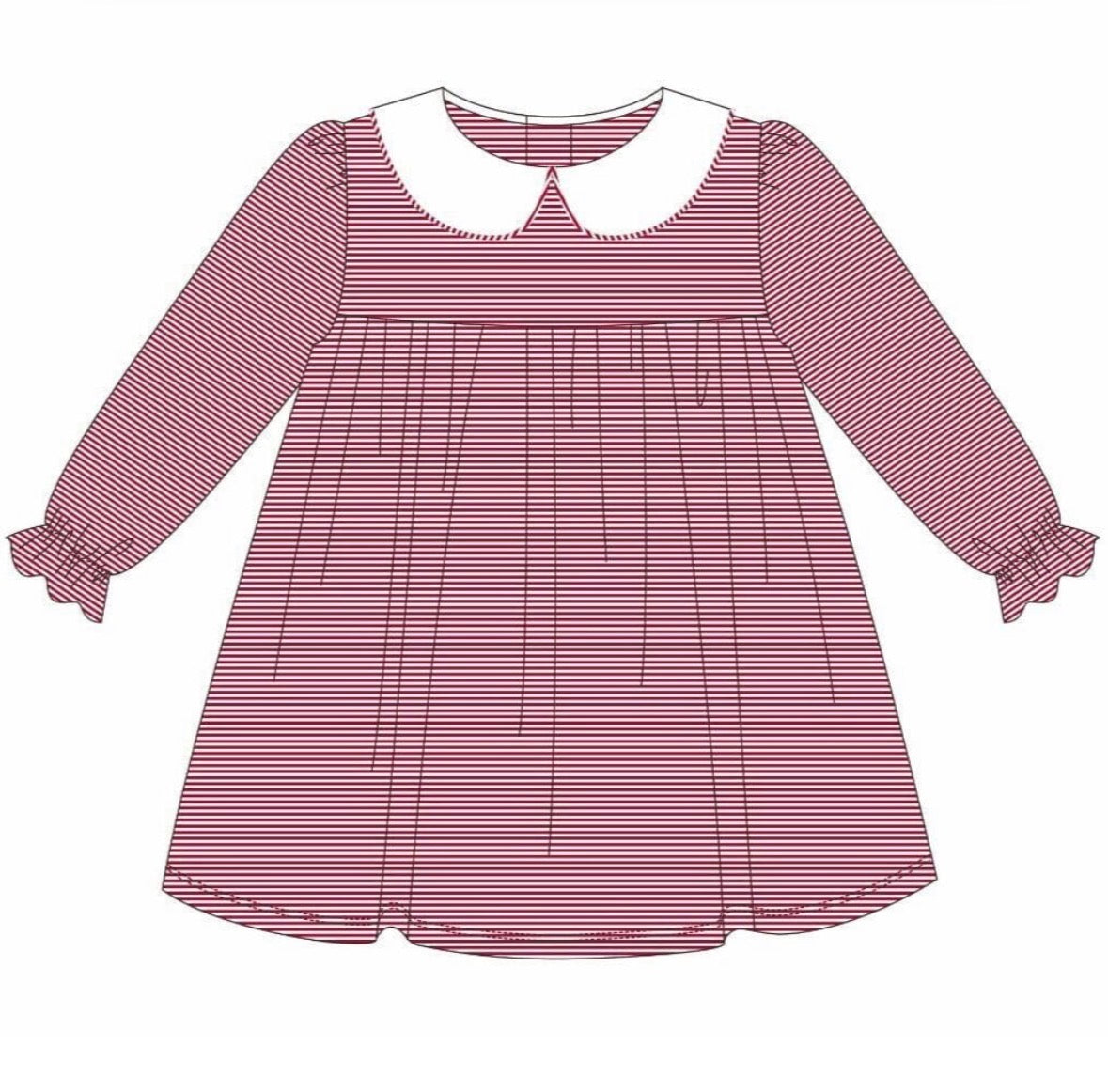 Lottie Dress-Red Stripe