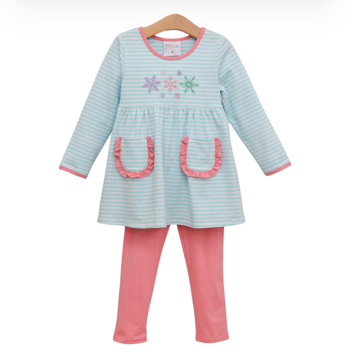 Let It Snow Ruffle Pants Set