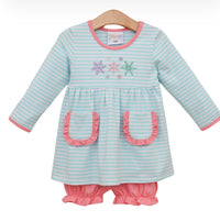 Let It Snow Ruffle Bloomer Set