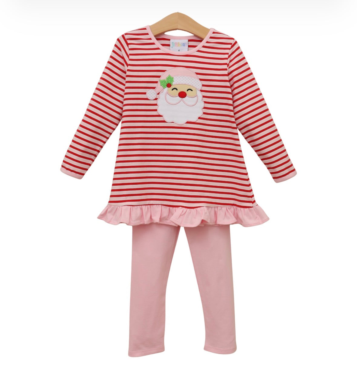 Jolly St. Nick Ruffle Pants Set