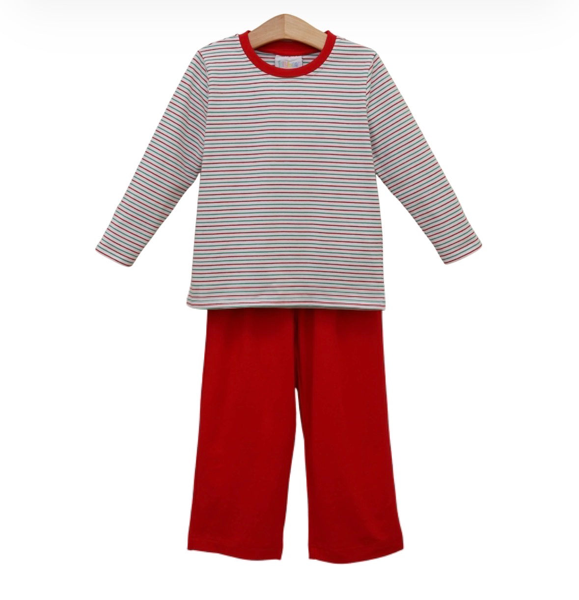 Christmas Candy Stripe Thomas Pants Set