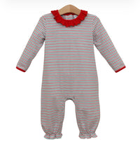 Christmas Candy Stripe Emily Romper