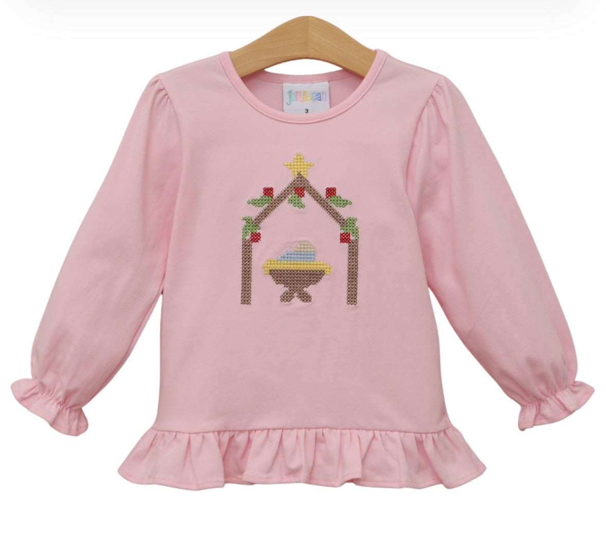 Away in a Manger Ruffle Top