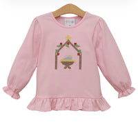 Away in a Manger Ruffle Top