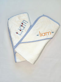 Gingham Hooded Towel