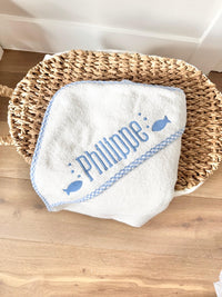 Gingham Hooded Towel