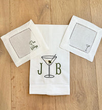 Hemstitch Linen Tea Towel