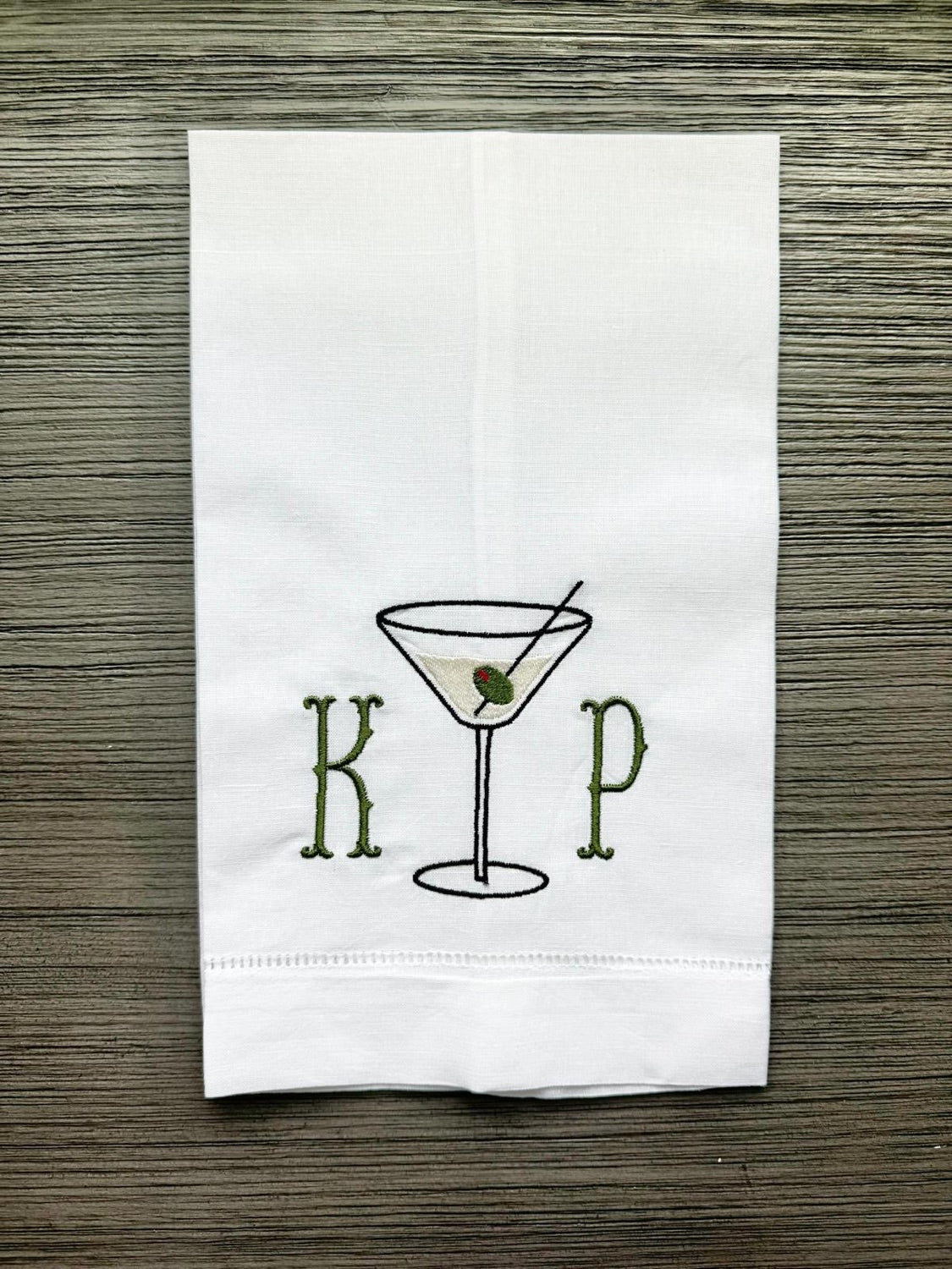 Hemstitch Linen Tea Towel