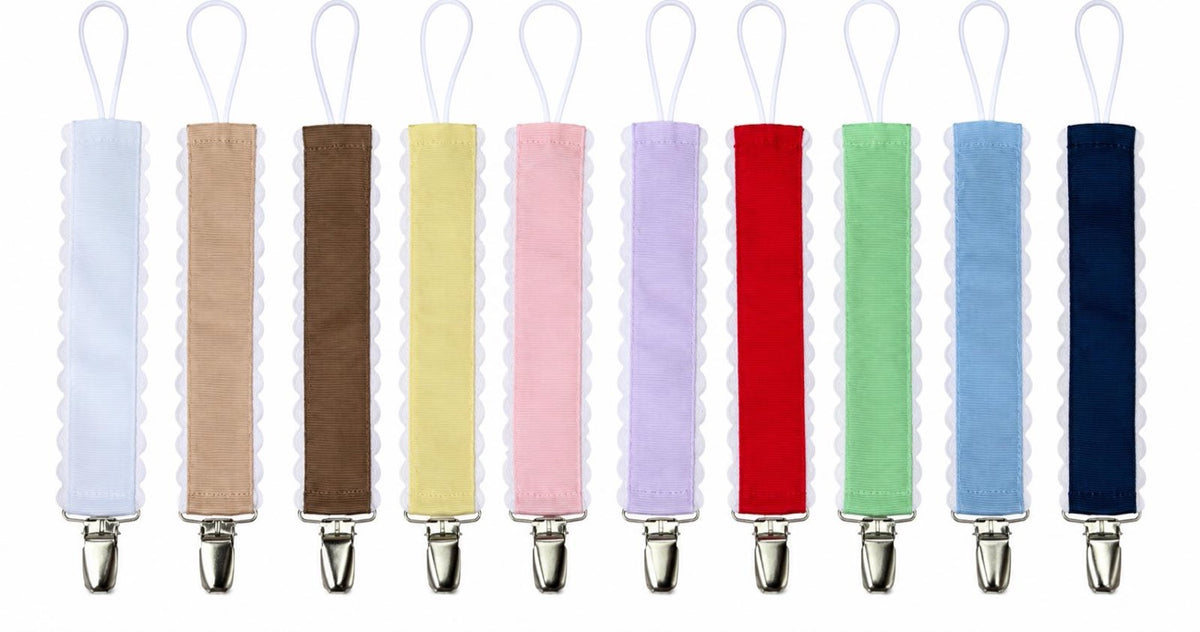 Scalloped Grosgrain Paci Clip