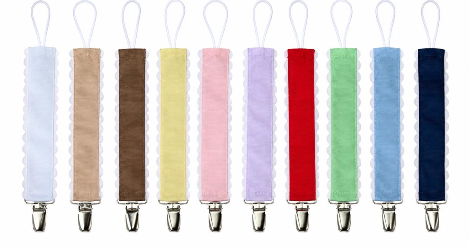 Scalloped Grosgrain Paci Clip