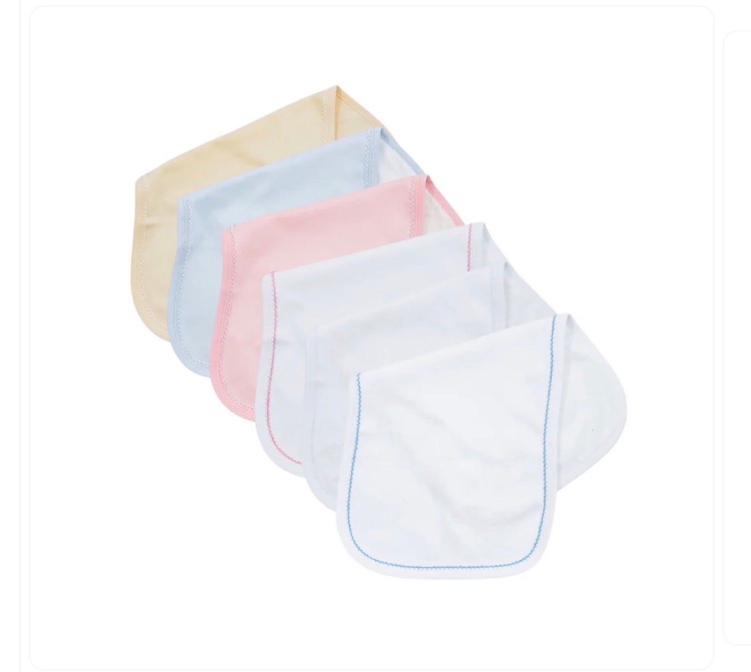 Picot Trim Burp Cloth
